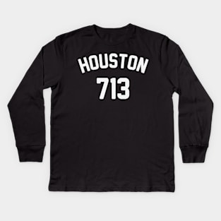 Houston 713 Kids Long Sleeve T-Shirt